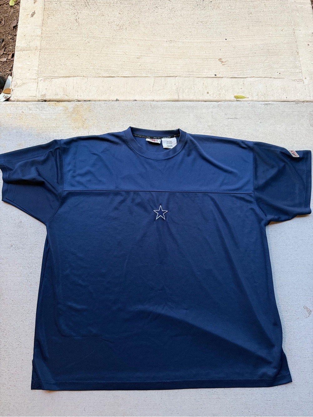 NFL Navy Short Sleeve Performance Tee with Star Emblem
